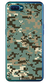 DIGITAL camouflage グリーン （クリア） design by Moisture OPPO Reno A MVNOスマホ（SIMフリー端末） SECOND SKIN oppo スマホ oppo スマートフォン oppo スマホケース oppo スマホカバー オッポ スマホケース オッポ スマホカバー 送料無料