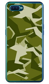 URBAN camouflage グリーン （クリア） design by Moisture OPPO Reno A MVNOスマホ（SIMフリー端末） SECOND SKIN oppo スマホ oppo スマートフォン oppo スマホケース oppo スマホカバー オッポ スマホケース オッポ スマホカバー 送料無料