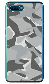 URBAN camouflage グレー （クリア） design by Moisture OPPO Reno A MVNOスマホ（SIMフリー端末） SECOND SKIN oppo スマホ oppo スマートフォン oppo スマホケース oppo スマホカバー オッポ スマホケース オッポ スマホカバー 送料無料