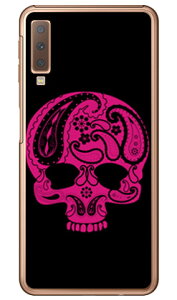 Paisley skull �u���b�N �i�N���A�j design by ROTM Galaxy A7 MVNO�X�}�z�iSIM�t���[�[���j�E�y�V���o�C�� SECOND SKIN galaxy a7 �X�}�z galaxy a7 �X�}�[�g�t�H�� galaxy a7 �X�}�z�P�[�X galaxy a7 �X�}�z�J�o�[ �M��