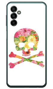 Flower skull �z���C�g �i�N���A�j design by ROTM Galaxy M23 5G SM-M236Q MVNO�X�}�z�iSIM�t���[�[���j SECOND SKINgalaxy m23 5g sm-m236q �X�}�z galaxy m23 5g sm-m236q �X�}�[�g�t�H�� galaxy m23 5g sm-m236q �X�}�z�P�[�X galaxy 