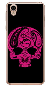 Paisley skull �u���b�N �i�N���A�j design by ROTM Android One X4�EAQUOS sense plus SH-M07 Y!mobile�EMVNO�X�}�z�iSIM�t���[�[���j SECOND SKIN android one x4 �P�[�X android one x4 �J�o�[ �A���h���C�h����x4�P�[�X ������