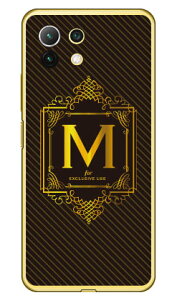 Cf LTD ラグジュアリーイニシャル M ゴールドイエロー (クリア)Mi 11 Lite 5G M2101K9R MVNOスマホ(SIMフリー端末) Coverfull mi 11 lite 5g m2101k9r スマホ mi 11 lite 5g m2101k9r スマートフォン mi 11 lite 5g m2101k9