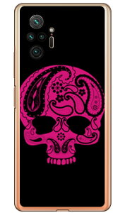 Paisley skull �u���b�N �i�N���A�j design by ROTM Redmi Note 10 Pro M2101K6R MVNO�X�}�z�iSIM�t���[�[���j SECOND SKIN redmi note 10 pro m2101k6r �X�}�z redmi note 10 pro m2101k6r �X�}�[�g�t�H�� redmi note 10 pro ��������