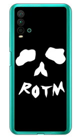 Face bone ブラック （クリア） design by ROTM Redmi 9T M2010J19SR MVNOスマホ（SIMフリー端末）・Y!mobile SECOND SKIN redmi 9t m2010j19sr スマホ redmi 9t m2010j19sr スマートフォン redmi 9t m2010j19sr スマホケース redmi 9t 送料無料