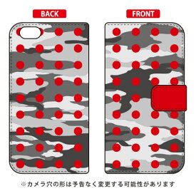 手帳型スマートフォンケース ドット 都市型迷彩 レッド design by ROTM iPhone 6 Apple SECOND SKIN iphone6 ケース iphone6 カバー iphone 6 ケース iphone 6 カバーアイフォーン6 ケース アイフォーン6 カバー iphoneケース 送料無料