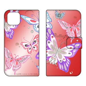�蒠�^�X�}�[�g�t�H���P�[�X �r�c�n�� �uButterfly2 ���b�h�v iPhone 15 Plus SECOND SKIN �P�[�X �J�o�[ �X�}�z�P�[�X �������� �ϏՌ� �v�����g �ی� �Ռ��z��