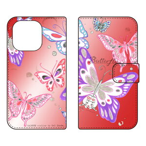 �蒠�^�X�}�[�g�t�H���P�[�X �r�c�n�� �uButterfly2 ���b�h�v iPhone 16 Pro SECOND SKIN �P�[�X �J�o�[ �X�}�z�P�[�X �������� �ϏՌ� �v�����g �ی� �Ռ��z��