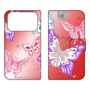 �蒠�^�X�}�[�g�t�H���P�[�X �r�c�n�� �uButterfly2 ���b�h�v iPhone 17 Pro SECOND SKIN �P�[�X �J�o�[ �X�}�z�P�[�X �������� �ϏՌ� �v�����g �ی� �Ռ��z��