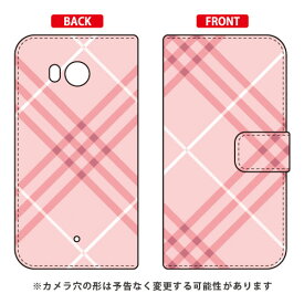 手帳型スマートフォンケース Cf LTD スタンダード スイートチェック ピンク HTC U11 HTV33・601HT au・SoftBank・MVNOスマホ（SIMフリー端末） Coverfull htc u11 ケース htc u11 カバー htv33 ケース htv33 カバー 601ht ケース 601ht 送料無料