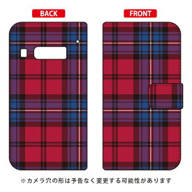 手帳型スマートフォンケース 「トラッドチェック ブルーレッド」 iida INFOBAR A03 au SECOND SKIN a03 ケース a03 カバー infobar a03 ケース infobar a03 カバー インフォバー ケース インフォバー カバー スマホケース 送料無料