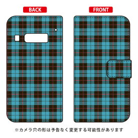 手帳型スマートフォンケース Cf LTD チェック柄 （BLUE×BLACK） iida INFOBAR A03 au Coverfull a03 ケース a03 カバー infobar a03 ケース infobar a03 カバー インフォバー ケース インフォバー カバー スマホケース スマホカバー 送料無料