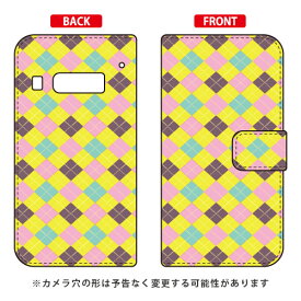 手帳型スマートフォンケース Cf LTD チェック柄 （YELLOW×PINK） iida INFOBAR A03 au Coverfull a03 ケース a03 カバー infobar a03 ケース infobar a03 カバー インフォバー ケース インフォバー カバー スマホケース スマホカバー 送料無料