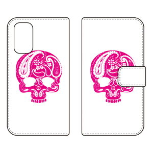 �蒠�^�X�}�[�g�t�H���P�[�X Paisley skull �s���N design by ROTM OPPO A54 5G OPG02 au�EMVNO�X�}�z�iSIM�t���[�[���j SECOND SKINopg02 �X�}�z �{�� �ی� �P�[�X �蒠 �J�o�[ �ϏՌ� �V�����_�[ ���� �V���R�� 
