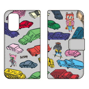 �蒠�^�X�}�[�g�t�H���P�[�X Rob Kidney �uDreamy Cars�v OPPO A54 5G OPG02 au�EMVNO�X�}�z�iSIM�t���[�[���j SECOND SKINopg02 �X�}�z �{�� �ی� �P�[�X �蒠 �J�o�[ �ϏՌ� �V�����_�[ ���� �V���R�� �P�[�X 