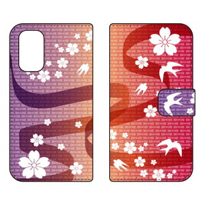 手帳型スマートフォンケース Cf LTD つばめ OPPO A54 5G OPG02 au・MVNOスマホ(SIMフリー端末) Coverfull 手帳型ケースopg02 スマホ 本体 保護 ケース 手帳 カバー 耐衝撃 ショルダー 透明 シリコン ケー