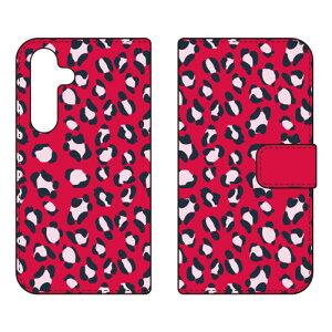 �蒠�^�X�}�[�g�t�H���P�[�X Leopard ���b�h design by ROTM Galaxy S24 SCG25 SC-51E SM-S921Q SECOND SKIN �P�[�X �J�o�[ �X�}�z�P�[�X �������� �ϏՌ� �v�����g �ی� �Ռ��z��