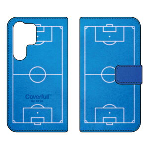 �蒠�^�X�}�[�g�t�H���P�[�X �T�b�J�[�R�[�g �u���[ Galaxy S24 Ultra SCG26 SC-52E SM-S928Q Coverfull �P�[�X �J�o�[ �X�}�z�P�[�X �������� �ϏՌ� �v�����g �ی� �Ռ��z��