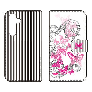 �蒠�^�X�}�[�g�t�H���P�[�X �r�c�n�� �uButterfly1 �s���N�v Galaxy S24 FE SCG30 SM-S721Q SECOND SKIN �P�[�X �J�o�[ �X�}�z�P�[�X �������� �ϏՌ� �v�����g �ی� �Ռ��z��