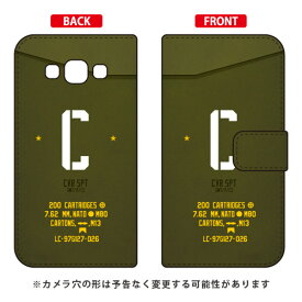 手帳型スマートフォンケース Cf LTD ミリタリー イニシャル アルファベット C （カーキ） Galaxy A8 SCV32 au Coverfull galaxy a8 ケース galaxy a8 カバー ギャラクシー a8 ケース ギャラクシー a8 カバー a8 ケース a8 カバー galaxy a8 scv32 送料無料