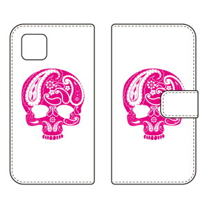 �蒠�^�X�}�[�g�t�H���P�[�X Paisley skull �s���N design by ROTM AQUOS sense6 SHG05�ESH-54B�ESH-RM19�ESH-M19 au�Edocomo�E�y�V���o�C���EMVNO�X�}�z�iSIM�t���[�[���j SECOND SKIN au shg05 sh-54b �J�o�[ shg05 sh-54b �P�[