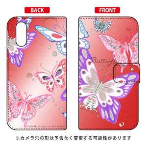 �蒠�^�X�}�[�g�t�H���P�[�X �r�c�n�� �uButterfly2 ���b�h�v AQUOS sense3 plus SHV46 au�ESoftBank�EMVNO�X�}�z�iSIM�t���[�[���j�E�y�V���o�C�� SECOND SKINau shv46 �J�o�[ shv46 �P�[�X aquos sense3plus shv46 �J�o