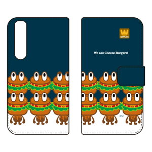�蒠�^�X�}�[�g�t�H���P�[�X �ucheese burgers�v design by PansonWorks Xperia 1 III SOG03�ESO-51B�EA101SO au�Edocomo�ESoftBank SECOND SKIN xperia 1 iii �P�[�X xperia 1 iii �J�o�[ 1 iii �P�[�X 1 iii �J�o�[ �G�N�X�y���A1 iii