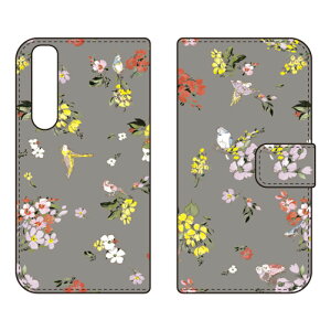 �蒠�^�X�}�[�g�t�H���P�[�X SINDEE �uFly Flower �i�O���[�j�v Xperia 1 III SOG03�ESO-51B�EA101SO au�Edocomo�ESoftBank SECOND SKIN xperia 1 iii �P�[�X xperia 1 iii �J�o�[ 1 iii �P�[�X 1 iii �J�o�[ �G�N�X�y���A1 iii 