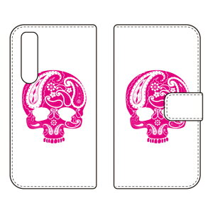 �蒠�^�X�}�[�g�t�H���P�[�X Paisley skull �s���N design by ROTM Xperia 5 III SOG05�ESO-53B�EXQ-BQ42 au�Edocomo�ESoftBank�EMVNO�X�}�z�iSIM�t���[�[���j SECOND SKIN xperia 5 mark3 �P�[�X xperia 5 mark3 �J�o�[ 5 mark3 �P�[