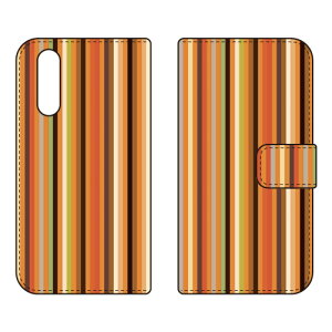 �蒠�^�X�}�[�g�t�H���P�[�X �X�g���C�v�R���N�V���� �I�����W���u���E�� Xperia 10 IV SOG07 SO-52C A202SO XQ-CC44 Coverfull �P�[�X �J�o�[ �X�}�z�P�[�X �������� �ϏՌ� �v�����g �ی� �Ռ��z��