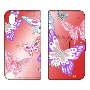 �蒠�^�X�}�[�g�t�H���P�[�X �r�c�n�� �uButterfly2 ���b�h�v Xperia Ace III SOG08 SO-53C A203SO SECOND SKIN �P�[�X �J�o�[ �X�}�z�P�[�X �������� �ϏՌ� �v�����g �ی� �Ռ��z��