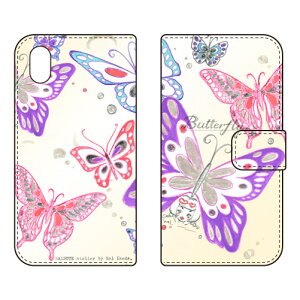 �蒠�^�X�}�[�g�t�H���P�[�X �r�c�n�� �uButterfly2 �N���[���v Xperia Ace III SOG08 SO-53C A203SO SECOND SKIN �P�[�X �J�o�[ �X�}�z�P�[�X �������� �ϏՌ� �v�����g �ی� �Ռ��z��