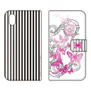 �蒠�^�X�}�[�g�t�H���P�[�X �r�c�n�� �uButterfly1 �s���N�v Xperia Ace III SOG08 SO-53C A203SO SECOND SKIN �P�[�X �J�o�[ �X�}�z�P�[�X �������� �ϏՌ� �v�����g �ی� �Ռ��z��