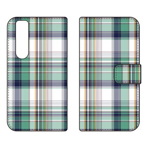 �蒠�^�X�}�[�g�t�H���P�[�X �u�}�h���X�`�F�b�N �O���[���v Xperia 1 VI SOG13 SO-51E A401SO XQ-EC44 SECOND SKIN �P�[�X �J�o�[ �X�}�z�P�[�X �������� �ϏՌ� �v�����g �ی� �Ռ��z��