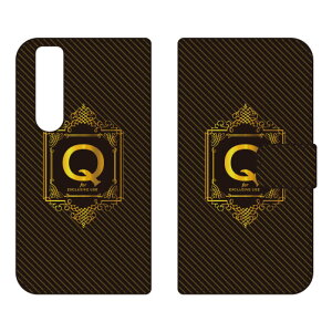 �蒠�^�X�}�[�g�t�H���P�[�X Cf LTD ���O�W���A���[ �C�j�V���� �A���t�@�x�b�g Q �i�S�[���h�C�G���[�j Xperia 1 VI SOG13 SO-51E A401SO XQ-EC44 Coverfull �P�[�X �J�o�[ �X�}�z�P�[�X �������� �ϏՌ� �v