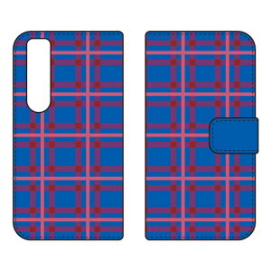 �蒠�^�X�}�[�g�t�H���P�[�X �`�F�b�N �u���[×�s���N Xperia 1 VII SOG15 SO-51F A501SO XQ-FS44 SECOND SKIN �P�[�X �J�o�[ �X�}�z�P�[�X �������� �ϏՌ� �v�����g �ی� �Ռ��z��