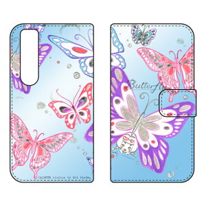 �蒠�^�X�}�[�g�t�H���P�[�X �r�c�n�� �uButterfly2 �u���[�v Xperia 1 VII SOG15 SO-51F A501SO XQ-FS44 SECOND SKIN �P�[�X �J�o�[ �X�}�z�P�[�X �������� �ϏՌ� �v�����g �ی� �Ռ��z��