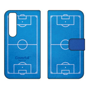 �蒠�^�X�}�[�g�t�H���P�[�X �T�b�J�[�R�[�g �u���[ Xperia 1 VII SOG15 SO-51F A501SO XQ-FS44 Coverfull �P�[�X �J�o�[ �X�}�z�P�[�X �������� �ϏՌ� �v�����g �ی� �Ռ��z��