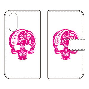 �蒠�^�X�}�[�g�t�H���P�[�X Paisley skull �s���N design by ROTM arrows We2 F-52E FCG02 A402FC SECOND SKIN �P�[�X �J�o�[ �X�}�z�P�[�X �������� �ϏՌ� �v�����g �ی� �Ռ��z��