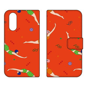 �蒠�^�X�}�[�g�t�H���P�[�X YOKEY �uSwimming Girls�v arrows We2 F-52E FCG02 A402FC SECOND SKIN �P�[�X �J�o�[ �X�}�z�P�[�X �������� �ϏՌ� �v�����g �ی� �Ռ��z��