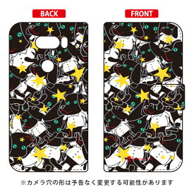 手帳型スマートフォンケース Moisture 「Doggy Star」 V30+ L-01K・JOJO L-02K・isai V30+ LGV35 docomo・au SECOND SKIN v30+ ケース v30+ カバー V30 ジョジョ イサイ l-01k l-02k lgv35 ケース V30 ジョジョ イサイ l-01k l-02k 送料無料