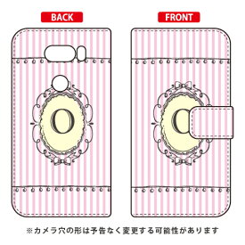 手帳型スマートフォンケース Cf LTD イニシャル アルファベット O （ピンク） V30+ L-01K・JOJO L-02K・isai V30+ LGV35 docomo・au Coverfull v30+ ケース v30+ カバー V30 ジョジョ イサイ l-01k l-02k lgv35 ケース V30 ジョジョ イサイ 送料無料