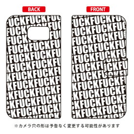 手帳型スマートフォンケース Cf LTD FUCKパターン ブラック Galaxy S7 edge SC-02H・SCV33 docomo・au Coverfull galaxy s7 edge sc-02h ケース galaxy s7 edge sc-02h カバー galaxy s7 edge scv33 ケース galaxy s7 edge scv33 カバー 送料無料