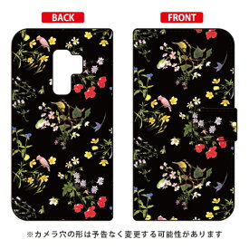 手帳型スマートフォンケース SINDEE 「Natural Flower （ブラック）」 Galaxy S9+ SC-03K・SCV39 docomo・au SECOND SKIN galaxy s9+ ケース galaxy s9+ カバー ギャラクシーs9+ ケース ギャラクシーs9+ カバー sc-03k ケース 送料無料