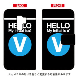 手帳型スマートフォンケース Cf LTD サブウェイ イニシャル アルファベット V （サックス） Galaxy S9+ SC-03K・SCV39 docomo・au Coverfull galaxy s9+ ケース galaxy s9+ カバー ギャラクシーs9+ ケース ギャラクシーs9+ カバー sc-03k 送料無料