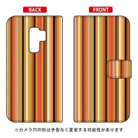 手帳型スマートフォンケース ストライプコレクション オレンジ＆ブラウン Galaxy S9+ SC-03K・SCV39 docomo・au Coverfull galaxy s9+ ケース galaxy s9+ カバー ギャラクシーs9+ ケース ギャラクシーs9+ カバー sc-03k ケース sc-03k 送料無料