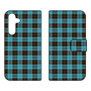 �蒠�^�X�}�[�g�t�H���P�[�X Cf LTD �`�F�b�N�� �iBLUE×BLACK�j Galaxy A55 5G SC-53E SCG27 Coverfull �P�[�X �J�o�[ �X�}�z�P�[�X �������� �ϏՌ� �v�����g �ی� �Ռ��z��
