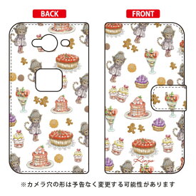 手帳型スマートフォンケース スイーツネコ cocoちゃん design by Ringo AQUOS ZETA SH-01H docomo Coverfull sh－01h ケース sh－01h カバー sh01h ケース sh01h カバー sh01hケース sh01hカバー aquos zeta sh－01h ケース aquos 送料無料