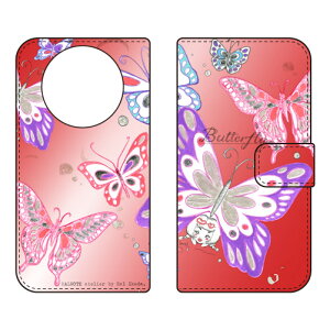 �蒠�^�X�}�[�g�t�H���P�[�X �r�c�n�� �uButterfly2 ���b�h�v AQUOS R8 pro SH-51D A301SH SH-R80P SECOND SKIN �P�[�X �J�o�[ �X�}�z�P�[�X �������� �ϏՌ� �v�����g �ی� �Ռ��z��
