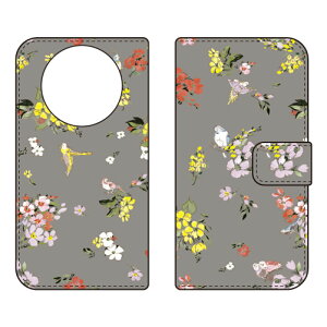 �蒠�^�X�}�[�g�t�H���P�[�X SINDEE �uFly Flower �i�O���[�j�v AQUOS R8 pro SH-51D A301SH SH-R80P SECOND SKIN �P�[�X �J�o�[ �X�}�z�P�[�X �������� �ϏՌ� �v�����g �ی� �Ռ��z��